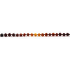 Baltic Amber Teething Necklace. Baroque Rainbow 5mm - XB55RB2