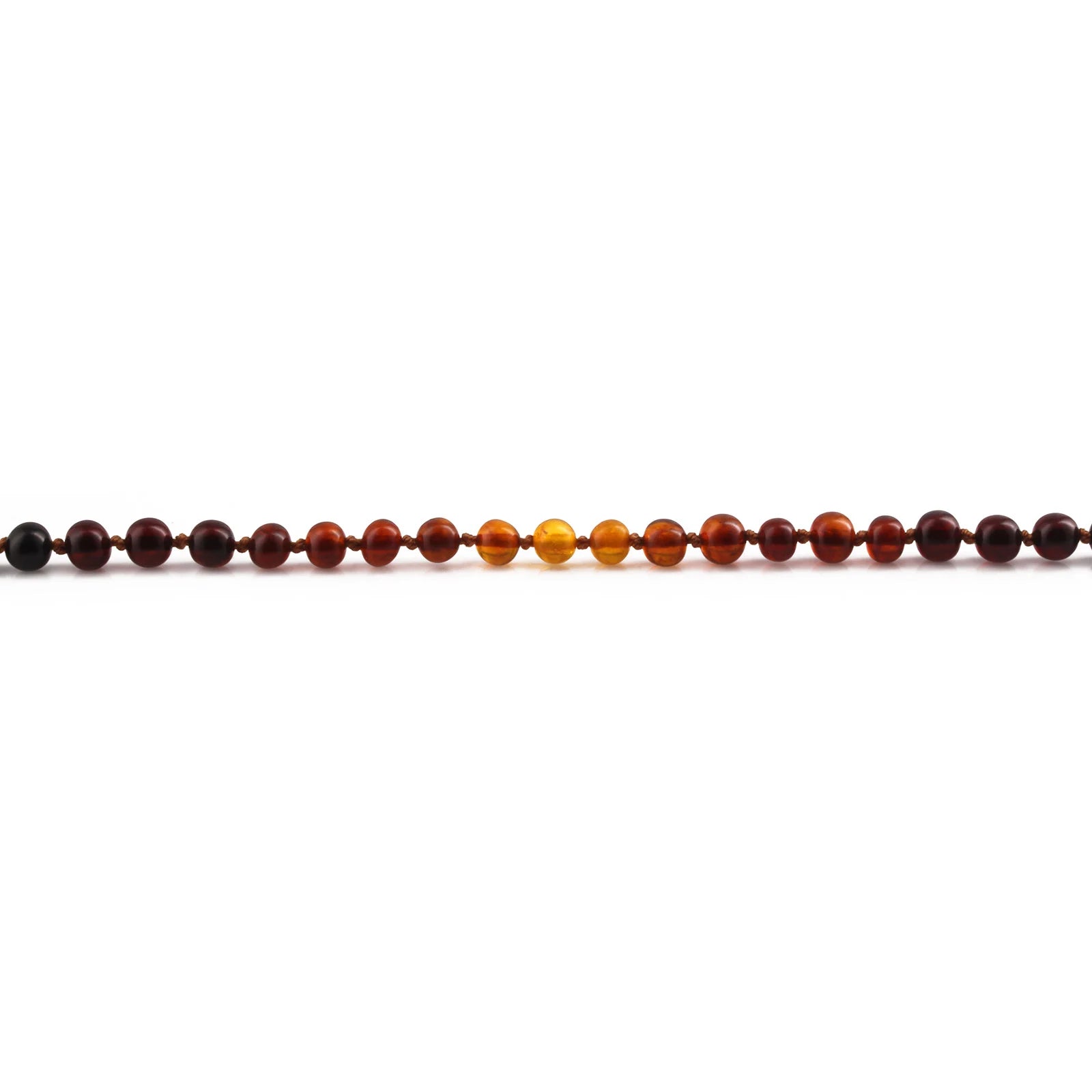 Baltic Amber Teething Necklace. Baroque Rainbow 5mm - XB55RB2