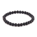 Adult Baltic Amber Bracelet. Baroque Black 6mm - XB65B