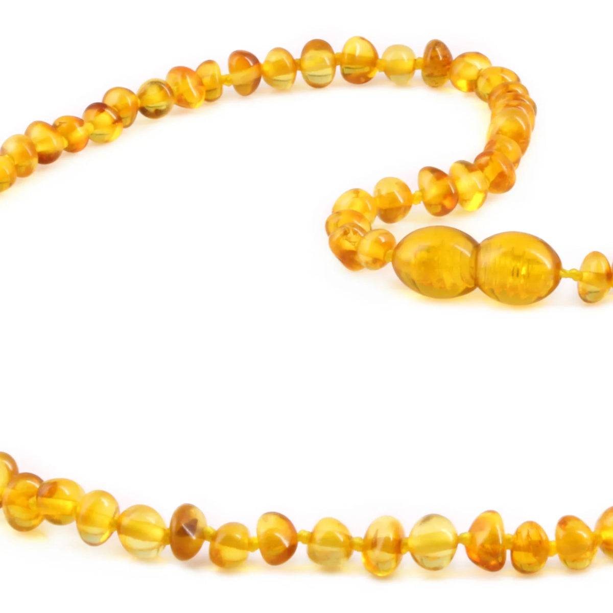 Adult Baltic Amber Necklace. Baroque Light Cognac 4mm - XB43LC