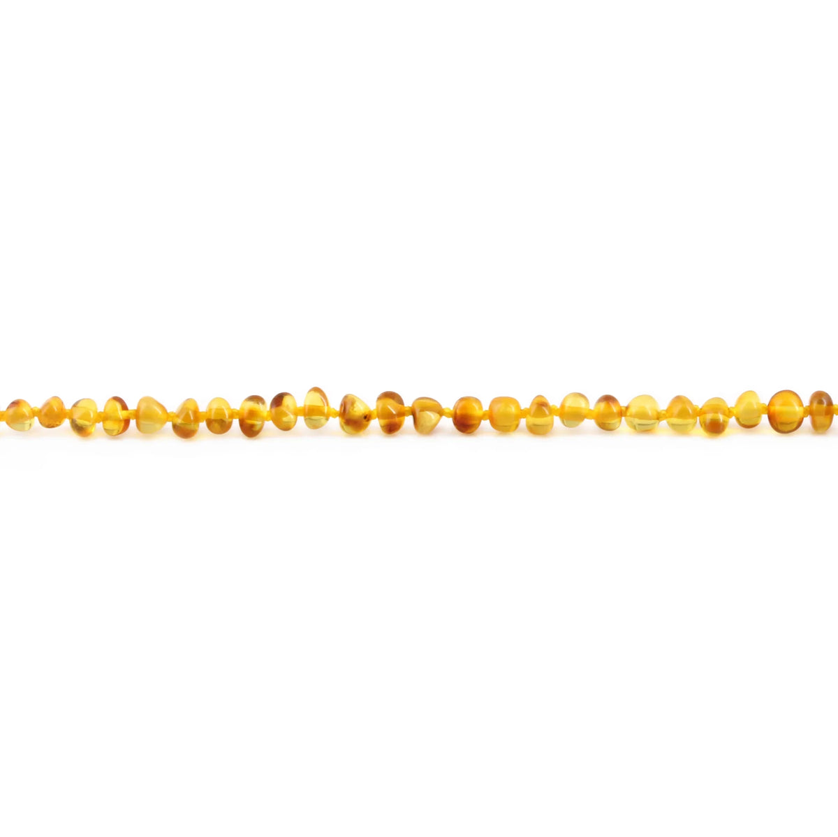 Adult Baltic Amber Necklace. Baroque Light Cognac 4mm - XB43LC