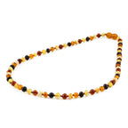 Adult Baltic Amber Necklace. Baroque Multicolour 5mm - XB54M