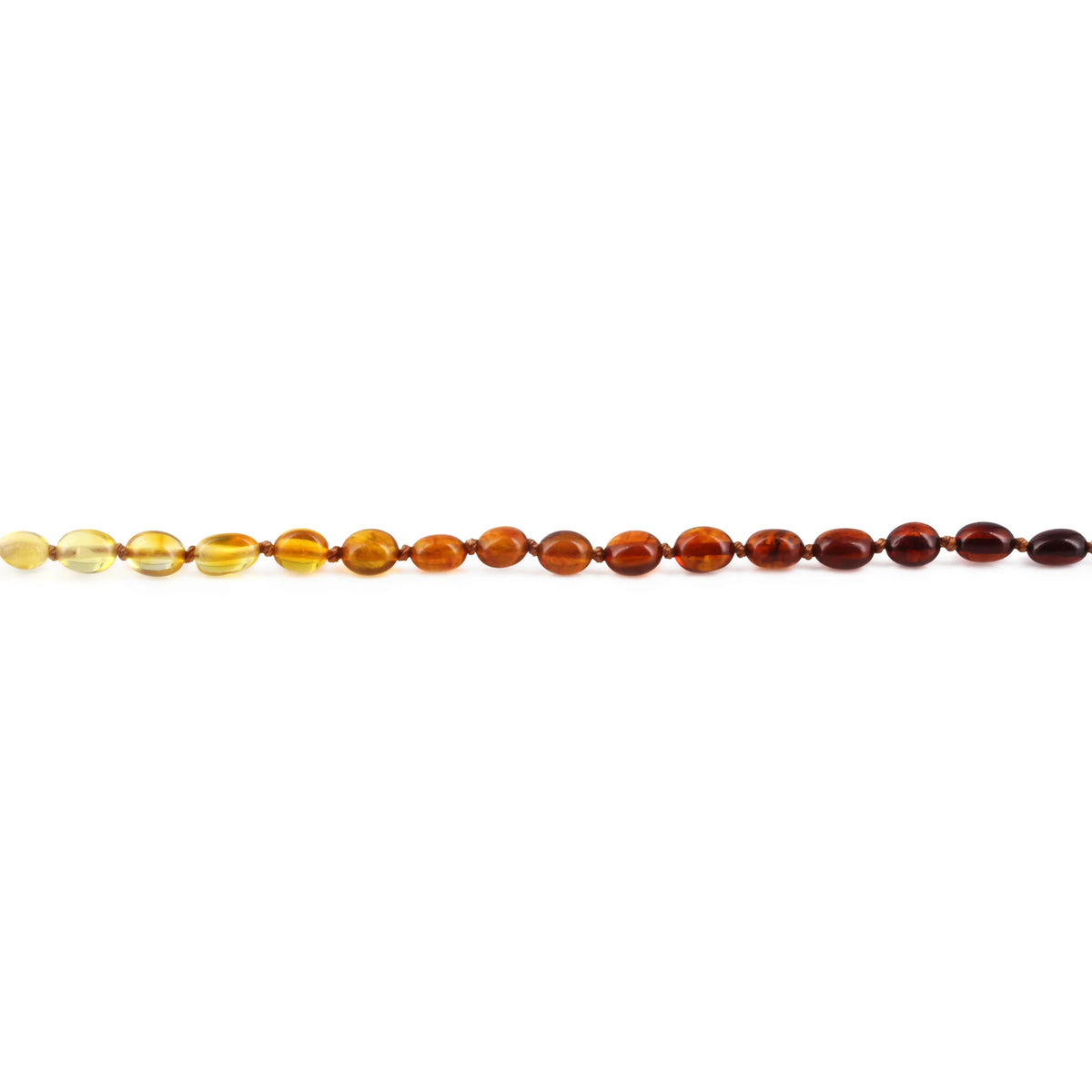 Baltic Amber Child Necklace. Olive Rainbow 5mm - XO54R1