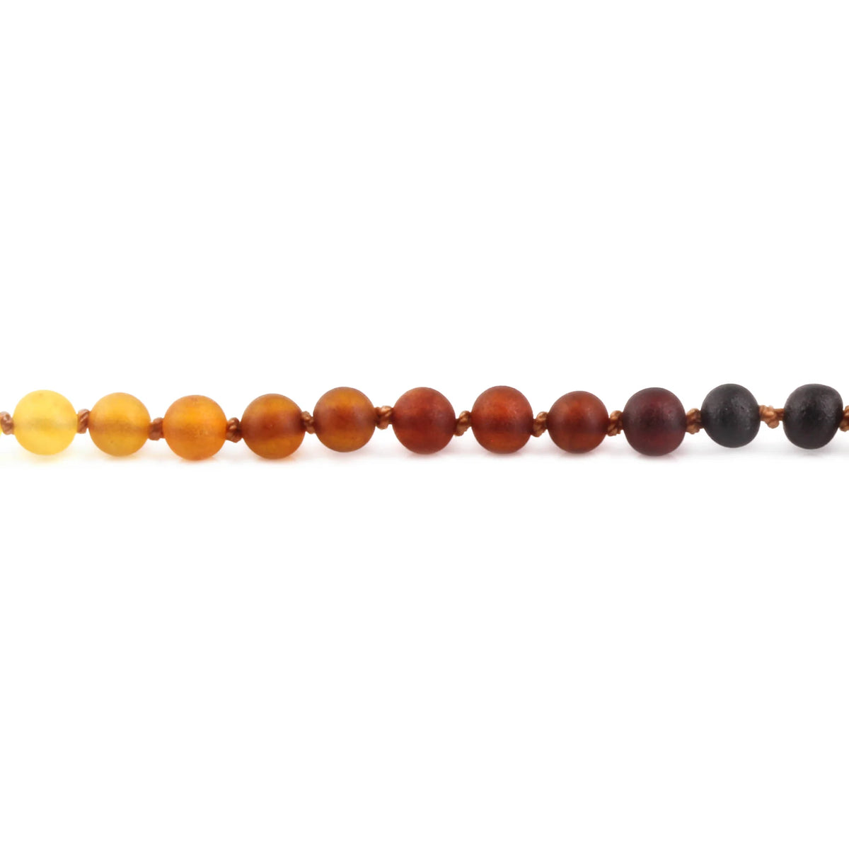 Baltic Amber Child Bracelet. Baroque Rainbow 5mm - XB54R1M