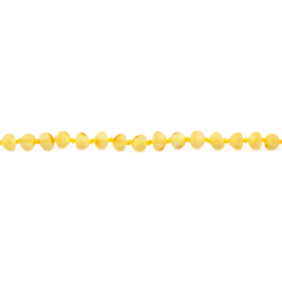 Baltic Amber Child Bracelet. Baroque Yellow 5mm - XB54YM