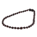 Baltic Amber Teething Necklace. Olive Black 5mm - XO54BM