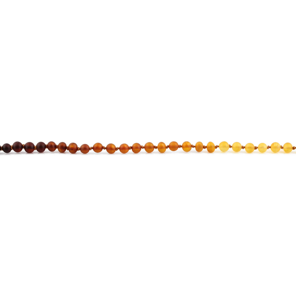 Natural Baltic Amber Junior Necklace. Baroque Rainbow 5mm - XB54R2M