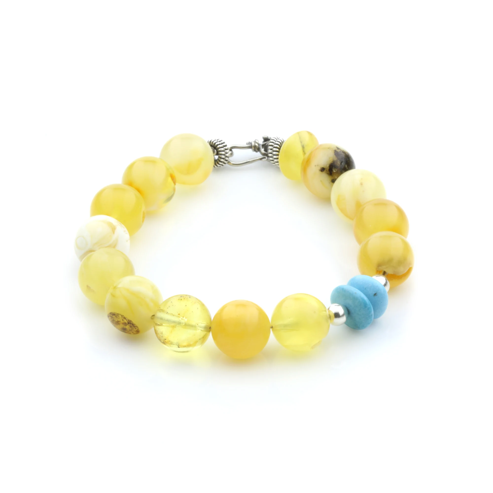 Adult Baltic Amber Bracelet Round Beads 11mm 21gr. SPS36