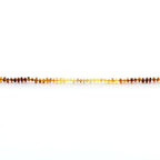 Natural Baltic Amber Teething Bracelet. Round Flat LE80