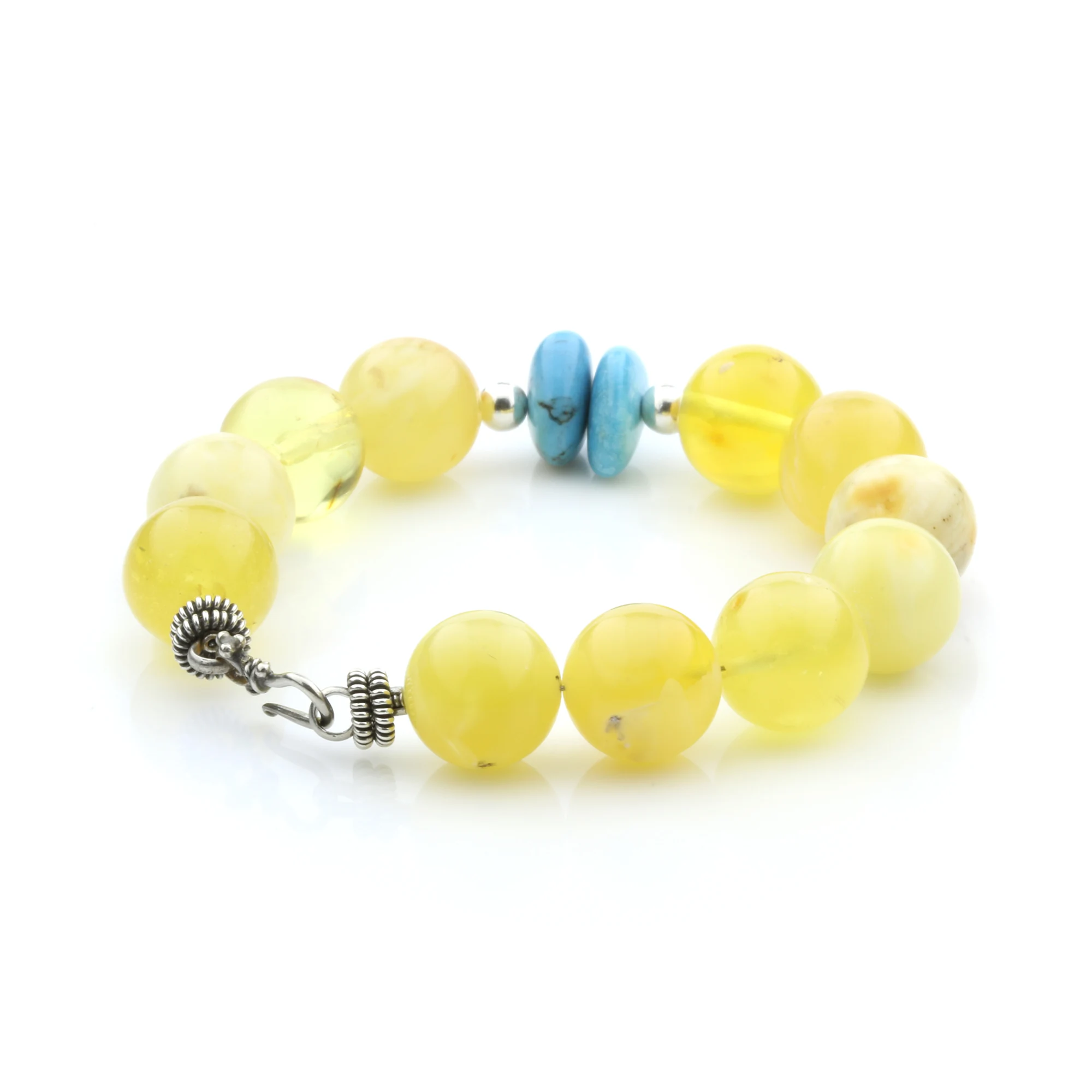 Adult Baltic Amber Bracelet Round Beads 13mm 22gr. SPS07