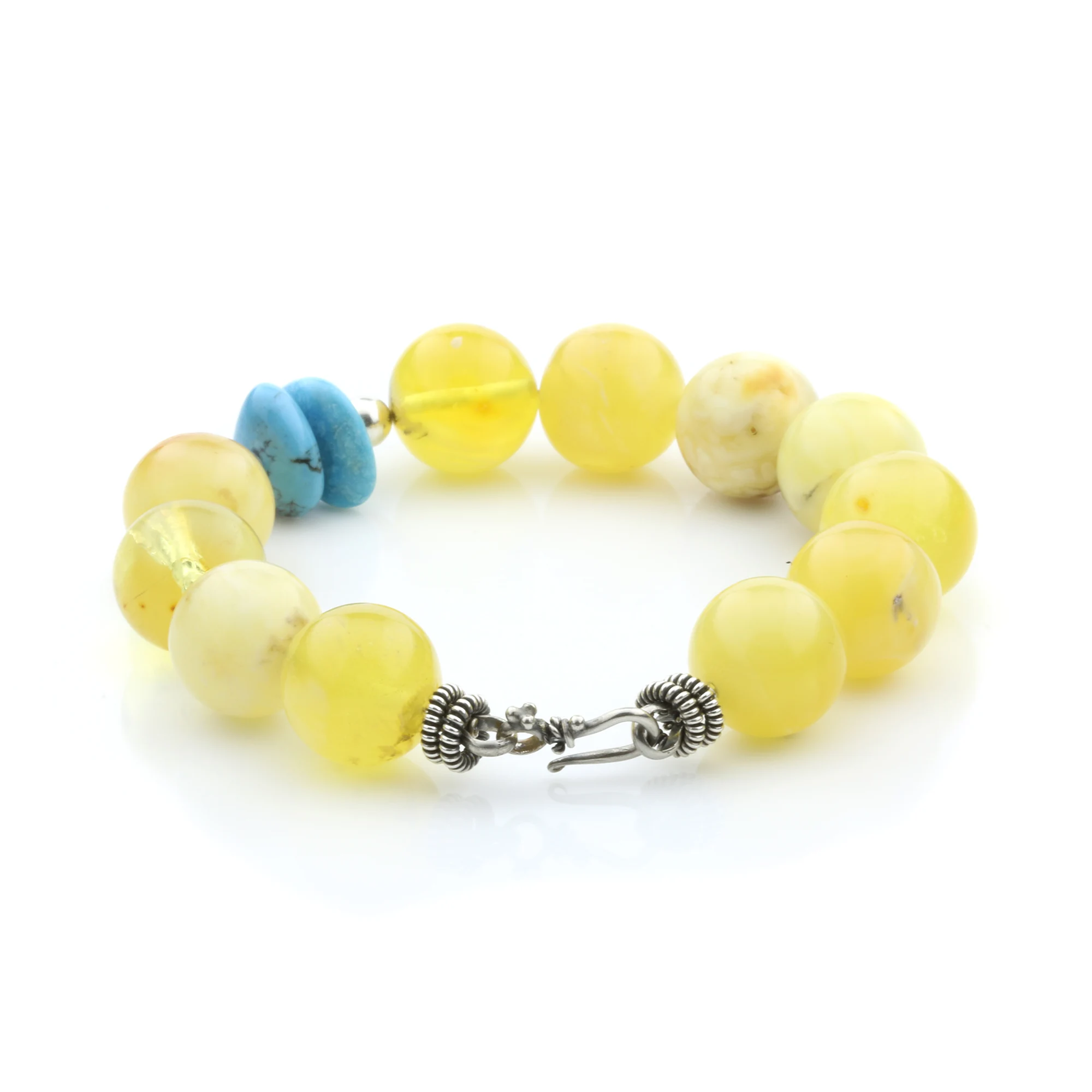 Adult Baltic Amber Bracelet Round Beads 13mm 22gr. SPS07
