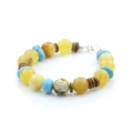 Adult Baltic Amber Bracelet Round Beads 10mm 18gr. SPS30