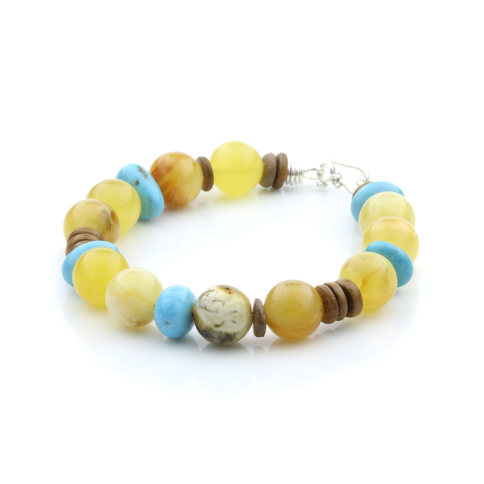 Adult Baltic Amber Bracelet Round Beads 10mm 18gr. SPS30