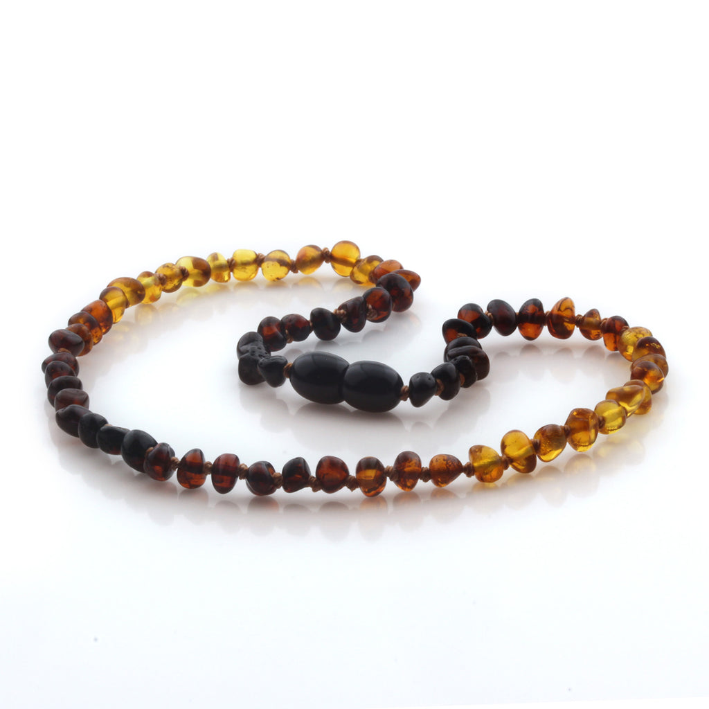 Natural Baltic Amber Teething Necklace. Baroque LE94