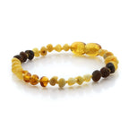 Natural Baltic Amber Teething Bracelet. Baroque LE81
