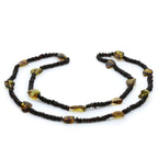 70cm Long Genuine Baltic Amber Necklace for Adult. AGS 027