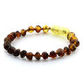 Rainbow Baltic amber children's bracelet, 15cm