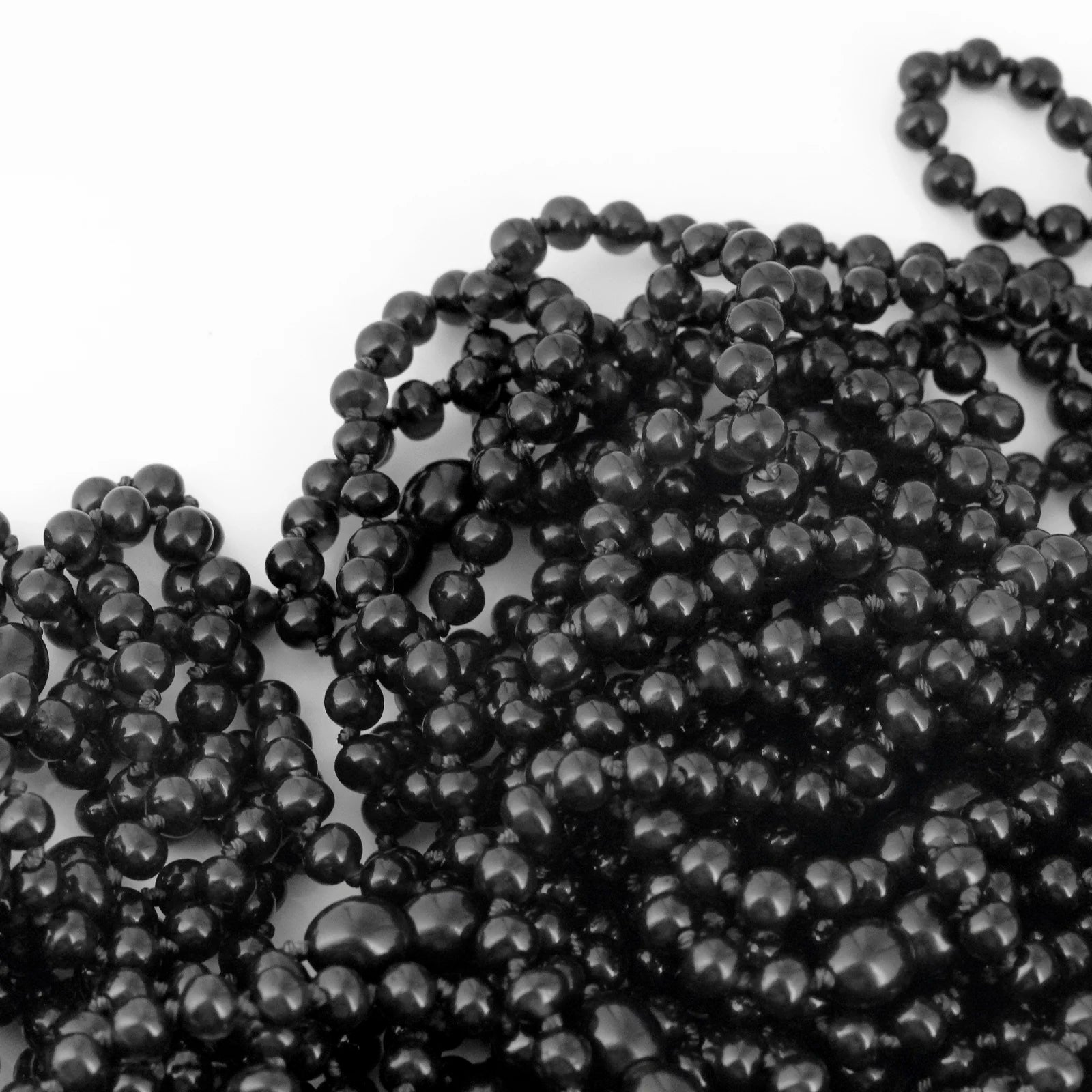 Baltic Amber Teething Necklace. Baroque Black 5mm - XB54B