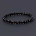 Adult Baltic Amber Bracelet. Baroque Dark Cognac 5mm - XB55DC