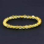 Adult Baltic Amber Bracelet. Baroque Yellow 5mm - XB55Y