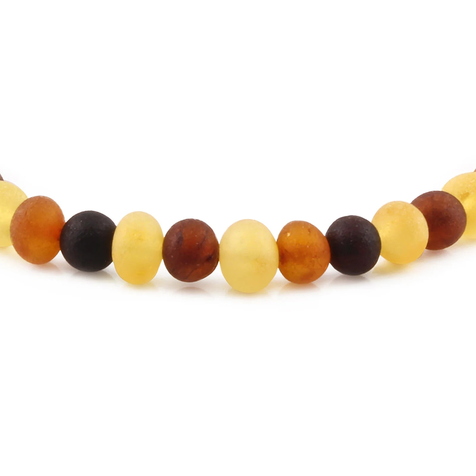 Adult Baltic Amber Bracelet. Baroque Multicolour 6mm - XB65MM