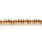 Adult Baltic Amber Necklace. Roundel Cognac 5mm - RO63