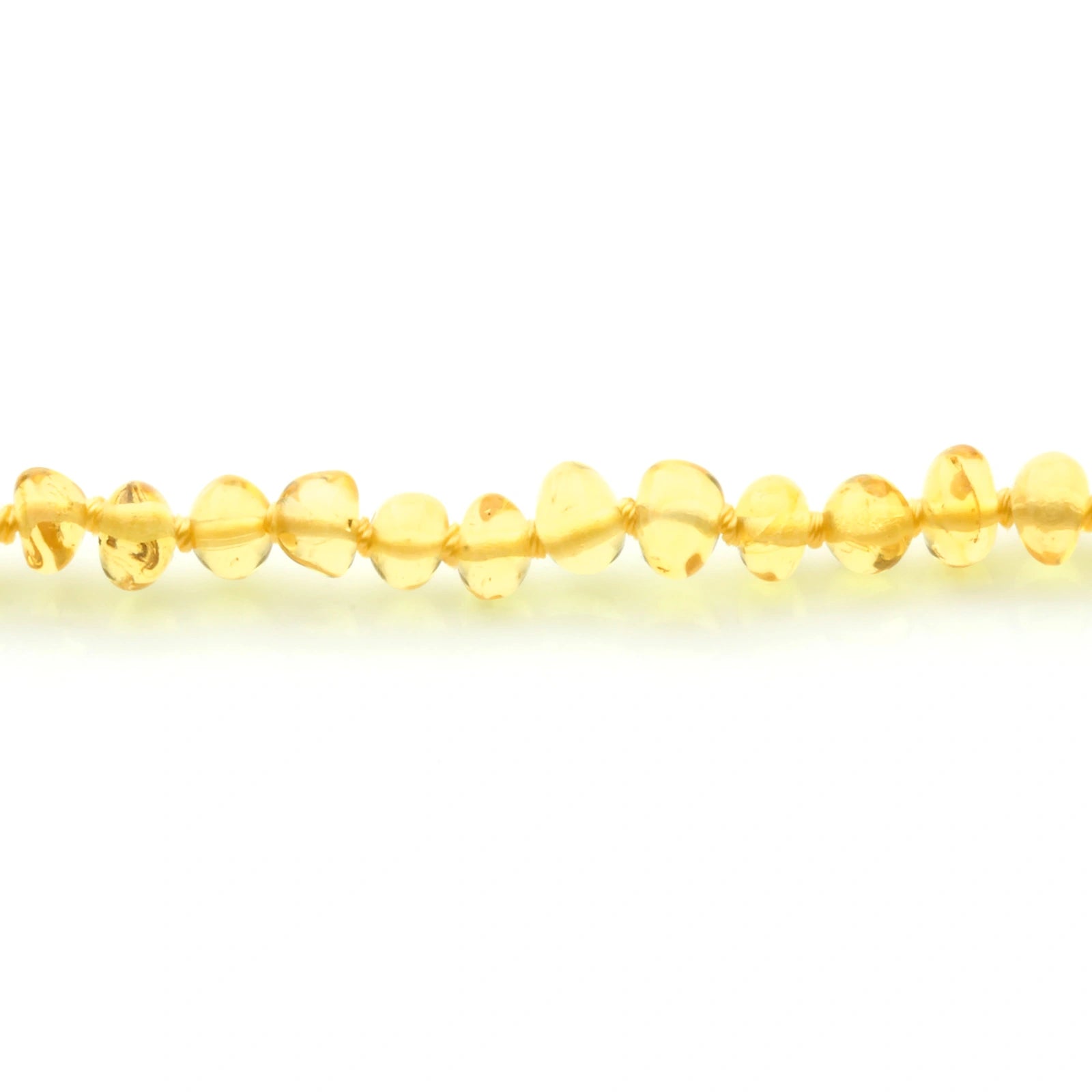 Adult Baltic Amber Necklace. Baroque Yellow 5mm - RO57