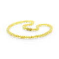 Yellow Baltic amber roundel adult necklace, 45cm