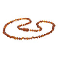 Adult Baltic Amber Necklace. Baroque Cognac 4mm - BA148