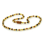 Adult Baltic Amber Necklace. Baroque Multicolour 4mm - BA153