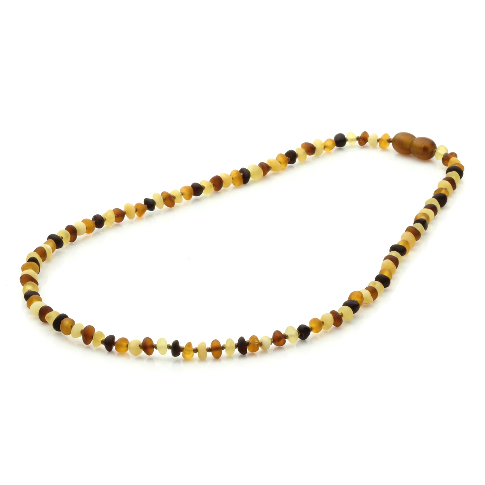 Adult Baltic Amber Necklace. Baroque Multicolour 4mm - BA144