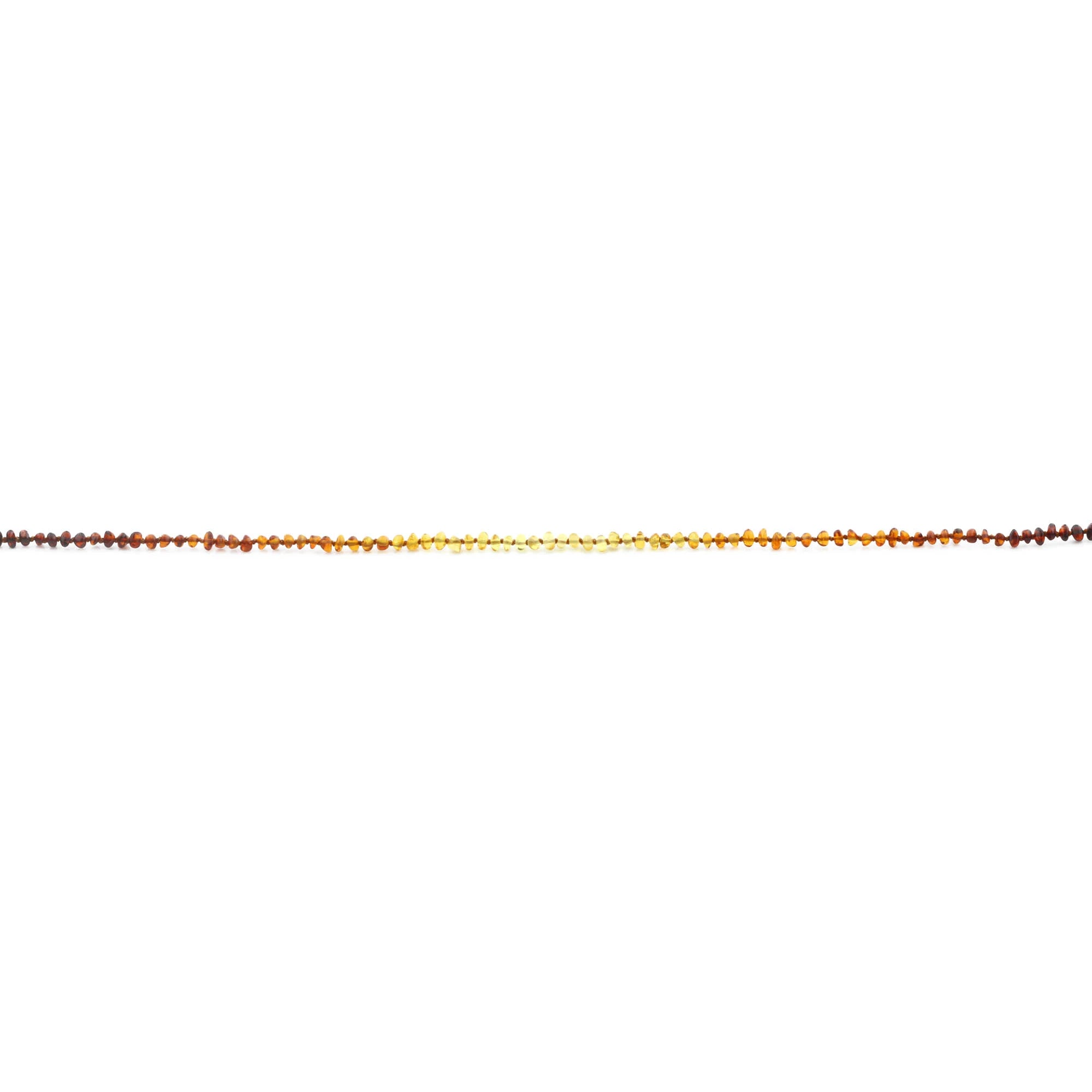 Adult Baltic Amber Necklace. Baroque Rainbow 4mm - BA155