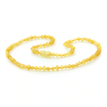 Adult Baltic Amber Necklace. Baroque Yellow 4mm - BA143