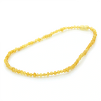 Adult Baltic Amber Necklace. Baroque Yellow 4mm - BA143