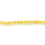 Adult Baltic Amber Necklace. Baroque Yellow 4mm - BA143