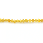 Adult Baltic Amber Necklace. Baroque Yellow 4mm - BA141