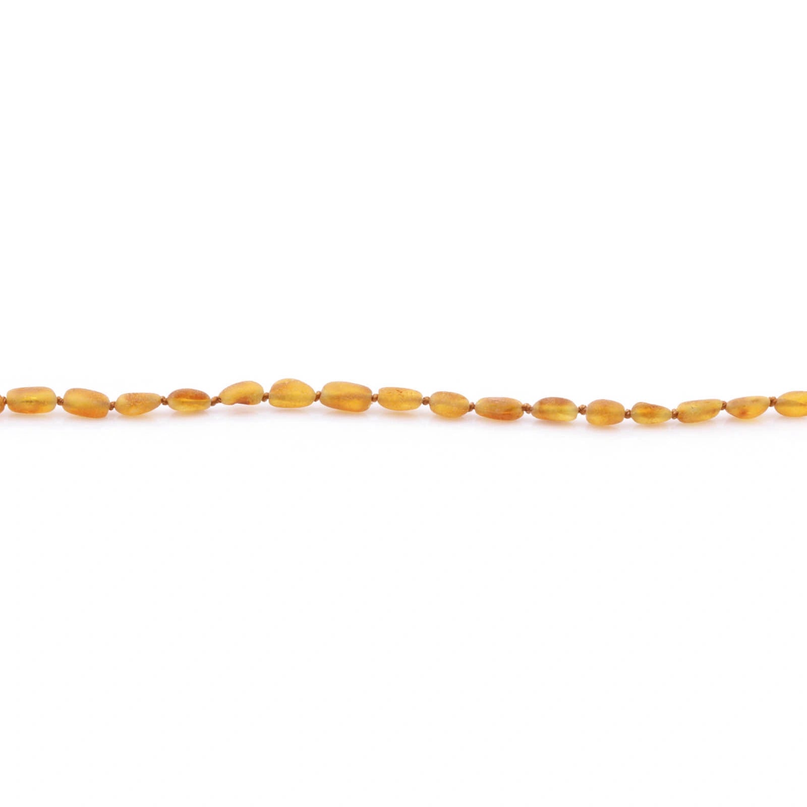 Adult Baltic Amber Necklace. Olive Light Cognac Rough 5mm - OL49