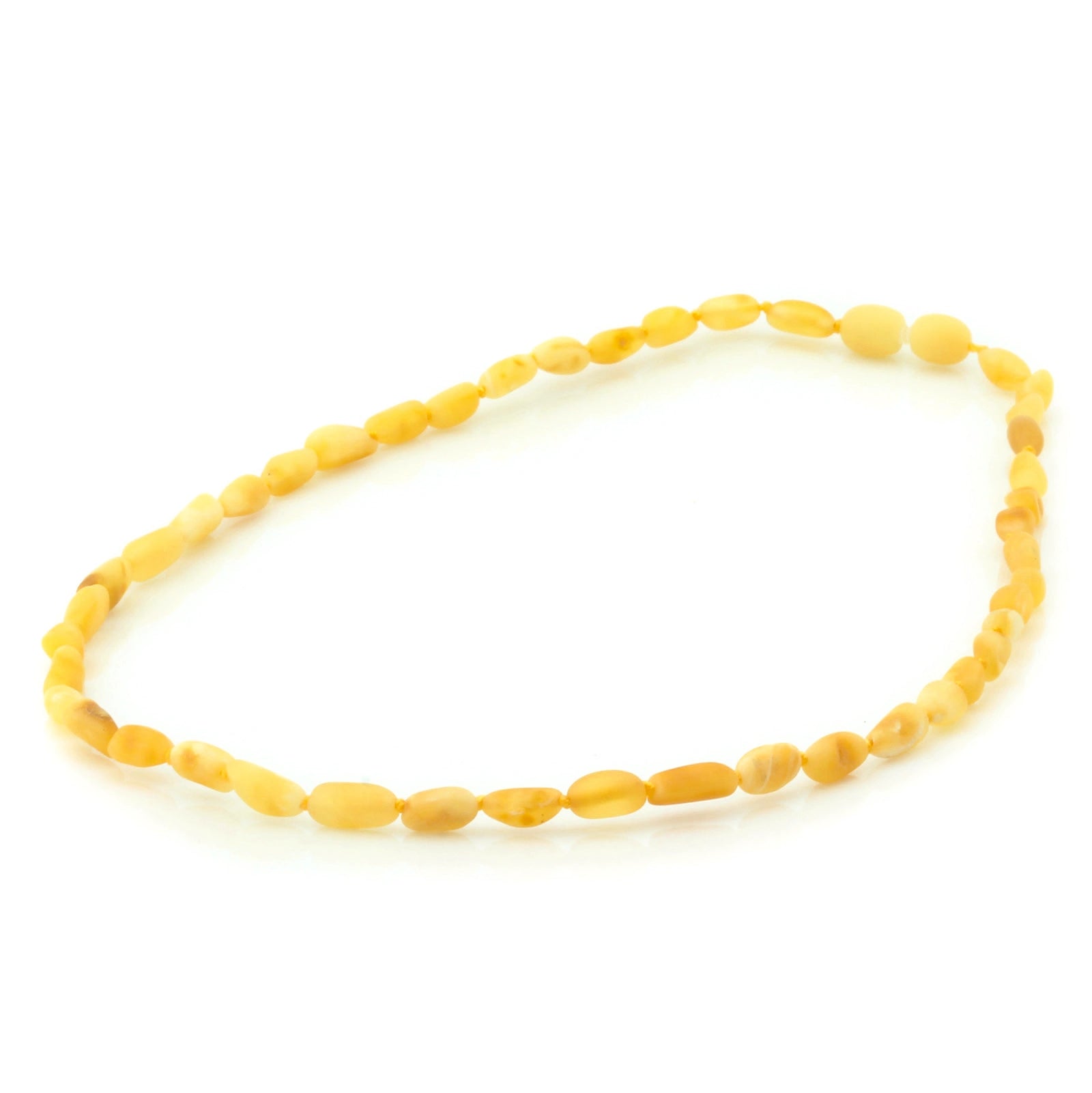 Adult Baltic Amber Necklace. Olive Milky Yellow Matte 5mm - OL44