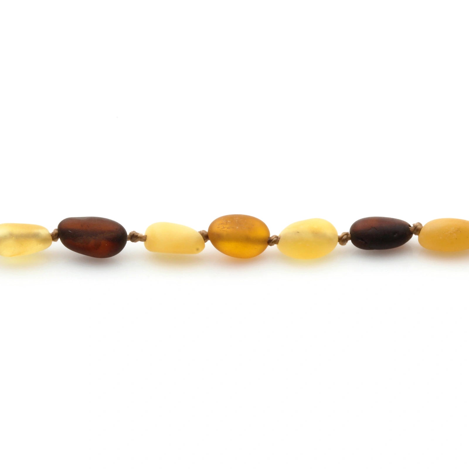 Adult Baltic Amber Necklace. Olive Multicolor Matte 5mm - OL41