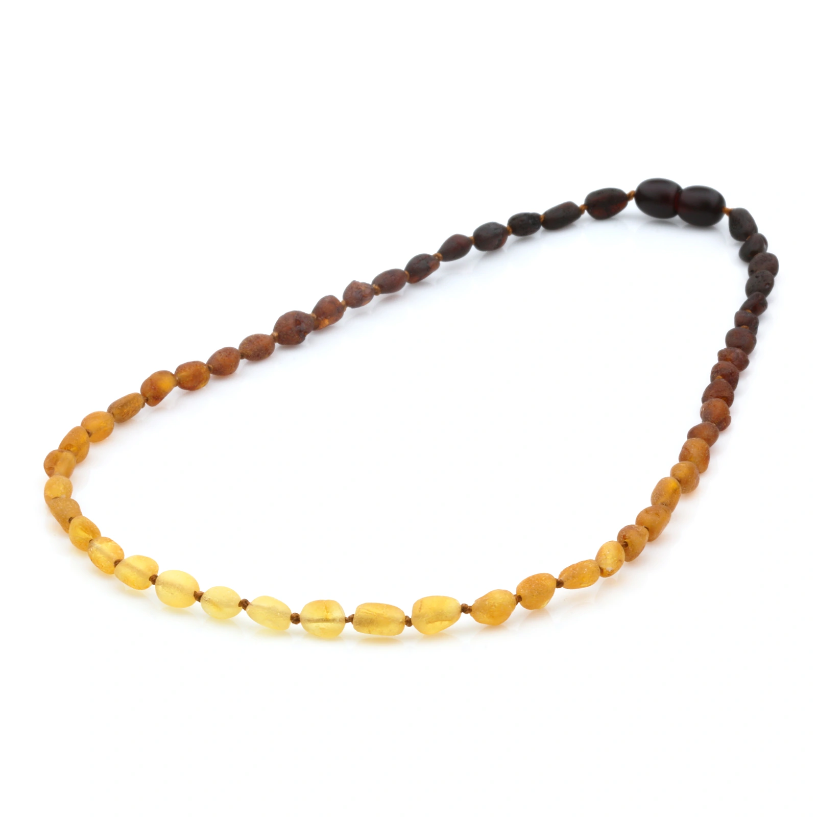 Adult Baltic Amber Necklace. Olive Rainbow Rough 5mm - OL50