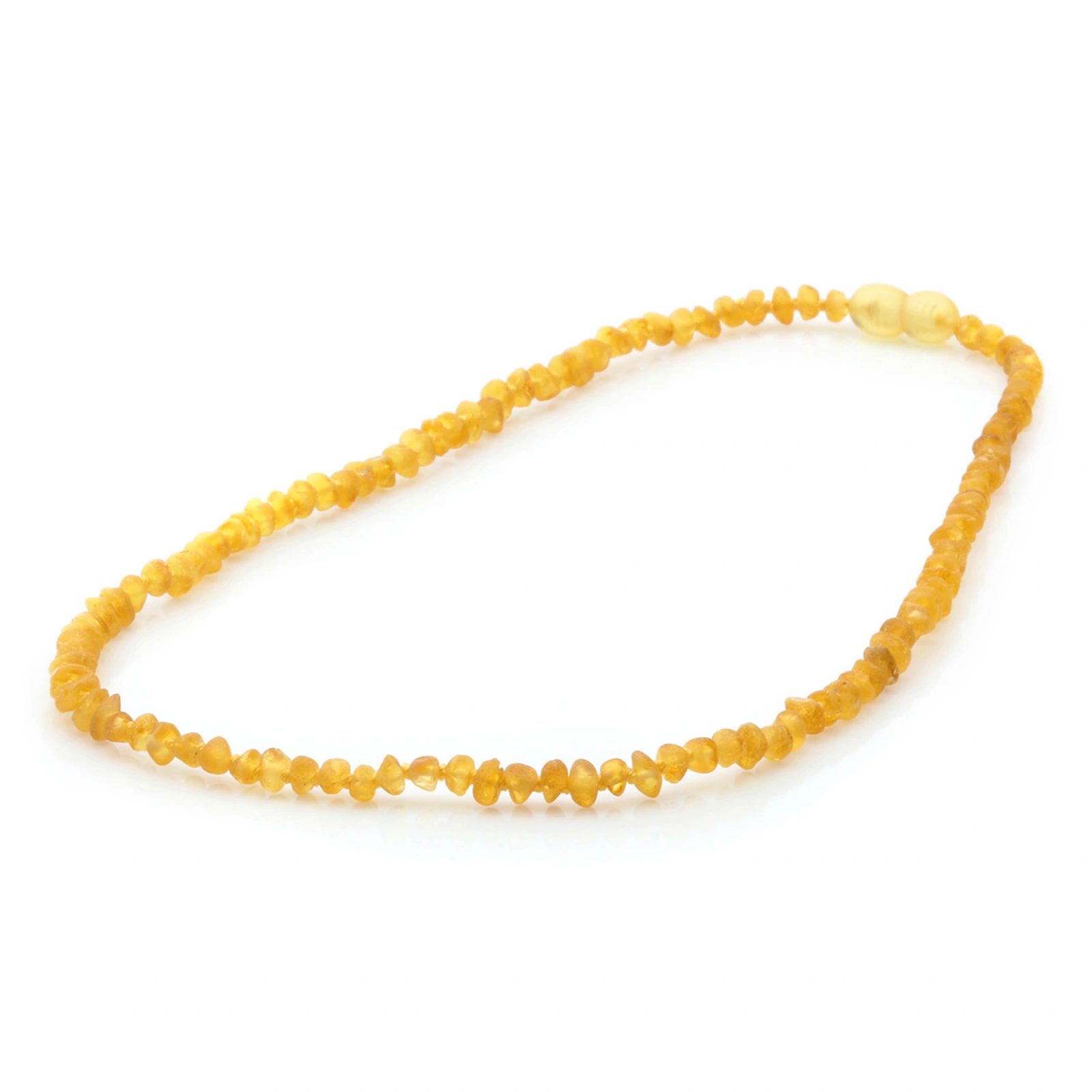 Adult Baltic Amber Necklace. Baroque Yellow 4mm - BA126