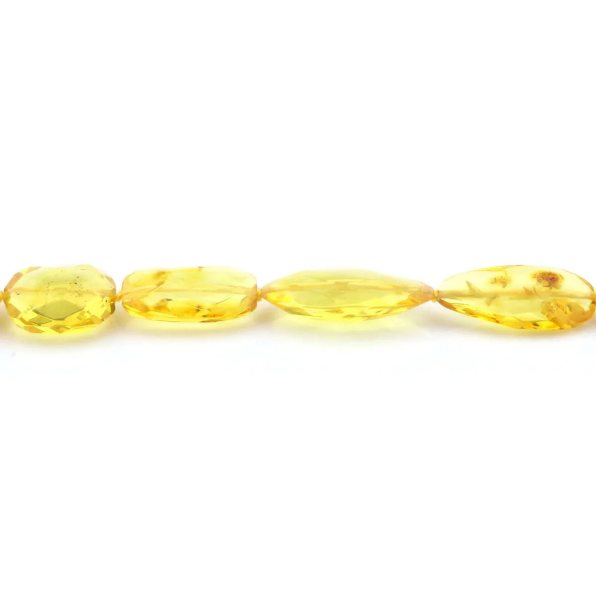 Natural Baltic Amber Necklace with 925 Sterling Silver Clasp Olive 27gr. FBR1