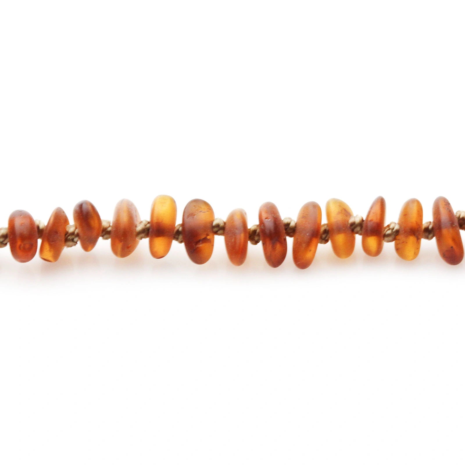 Adult Baltic Amber Necklace. Roundel Cognac 5mm - RO68