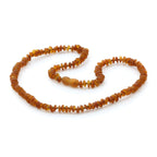 Adult Baltic Amber Necklace. Roundel Cognac 5mm - RO68