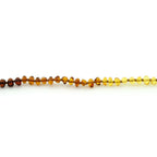 Baltic Amber Teething Bracelet. Baroque Rainbow 4mm - BA105