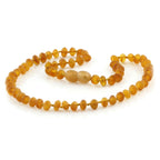 Baltic Amber Teething Necklace. Baroque Cognac 5mm - BA30