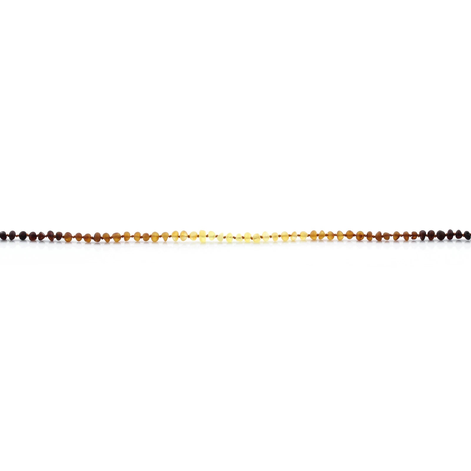 Baltic Amber Teething Necklace. Baroque Rainbow 5mm - BA33