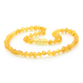 Baltic Amber Teething Necklace. Baroque Yellow 5mm - BA37
