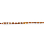 Baltic Amber Teething Bracelet. Olive Cognac Rough 5mm - OL35