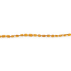 Baltic Amber Teething Bracelet. Olive Light Cognac Rough 5mm - OL34